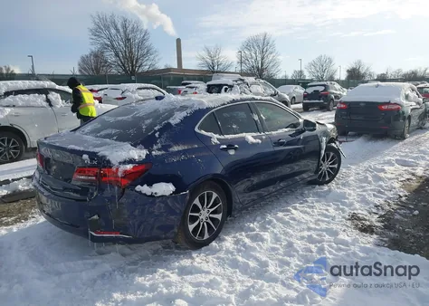 2017 Acura Tlx Technology Package z USA, uszkodzony, nr VIN 19UUB1F52HA001596